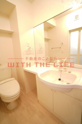 ブリエヴェール都【キャッシュバック対象】の独立洗面台|独立洗面化粧台が付いています