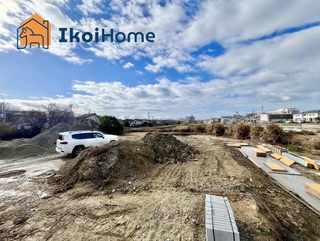 明石市二見町福里2期　全7区画　第1号地　土地の前面道路含む現地写真|●資料・カタログのご請求無料●現地見学可能●7区画分譲の土地で、こちらは第1号地になります。土地面積は約50坪、2180万円です。