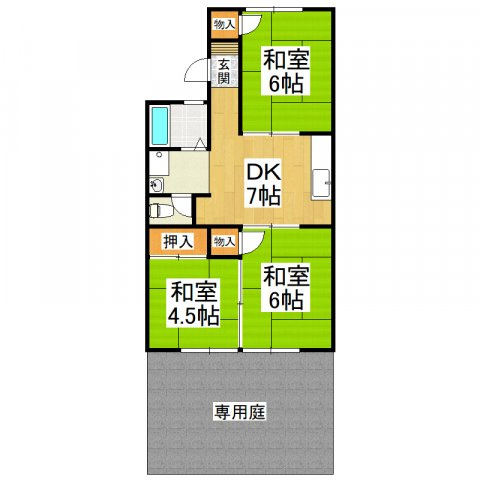 【間取り】 | 緑ヶ丘ハイツ
