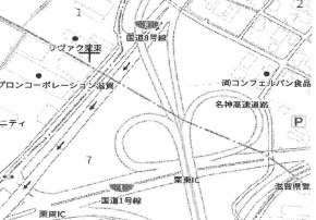 栗東市大橋２丁目の店舗事務所の地図