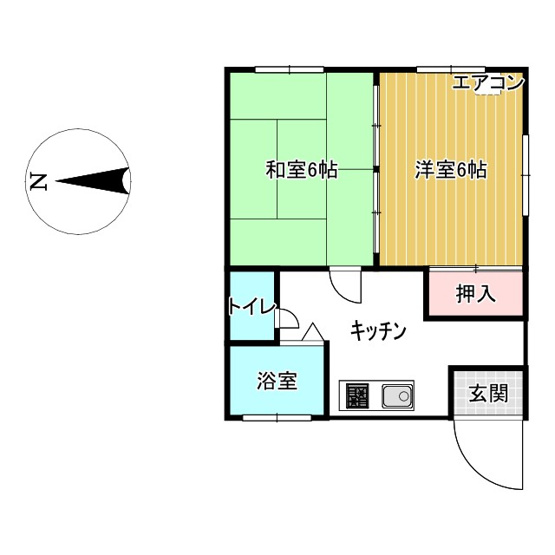 【間取り】 | ハイム村田 | 洋室あり