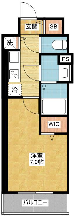 エスリード栄ラ・ヴィ｜名古屋市の賃貸ならMy賃貸の間取り|エスリード栄ラ・ヴィ(B1タイプ)