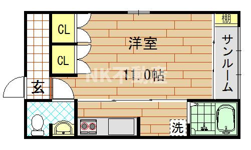 【間取り】 | シンワ・パーレ（弥刀賃貸） | 間取りです