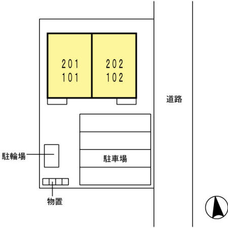 グランディフローラの区画図