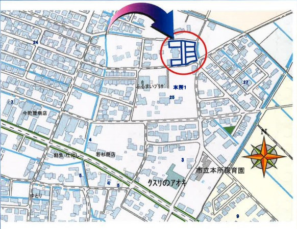 リバブル本所１　建築条件付きの地図