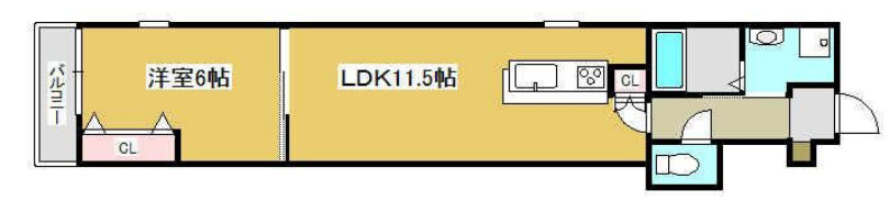 コティ姫路の間取り