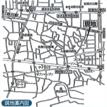 LIGNAGEあきる野市秋留23-1期　3号棟／全3棟　の地図
