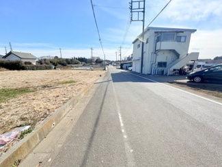 【前面道路含む現地写真】 | 坂戸市石井　建築条件なし売地　東武東上線『北坂戸駅』バス10分　【勝呂小学区】