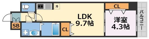 スプランディッド堀江の間取り