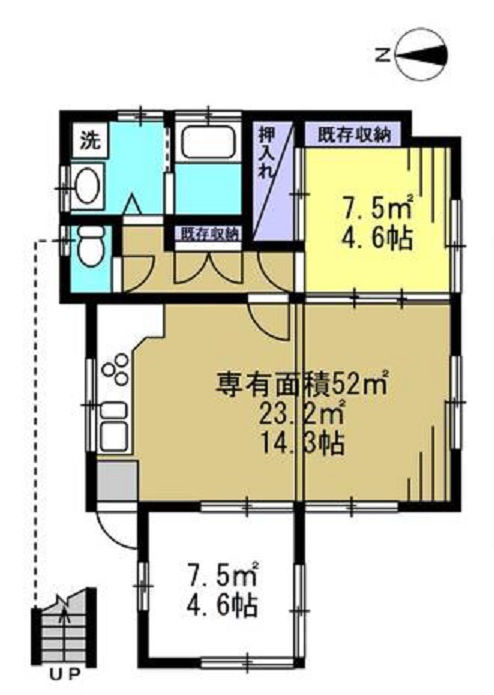 アキサポヴィレ幡ヶ谷の間取り