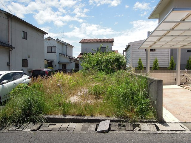 新横島2売地の前面道路含む現地写真