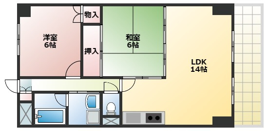 ロイヤルメゾンアドニスの間取り