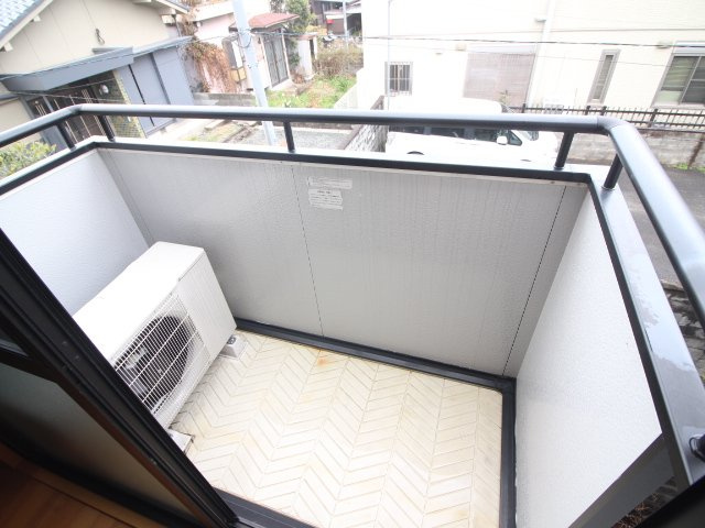 セジュール大山崎のバルコニー