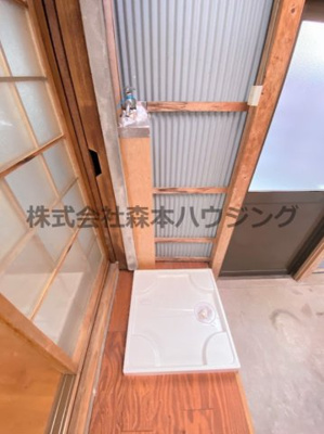 【設備】 | 　北岸和田貸家 | 洗濯機置き場です