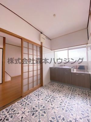 【居間・リビング】 | 　北岸和田貸家 | おしゃれなキッチンスペースです