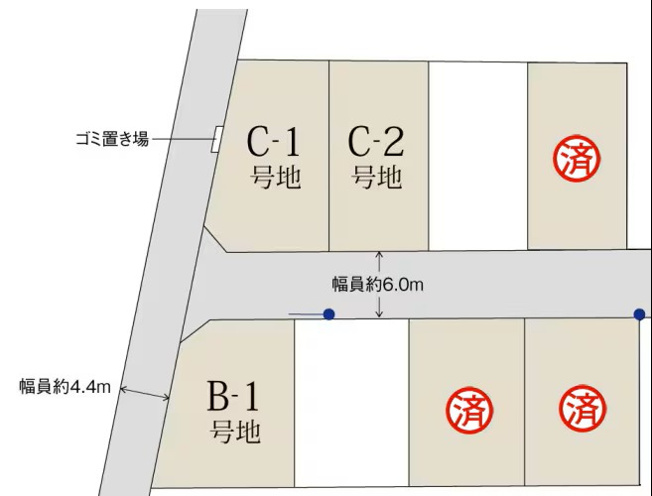【区画図】 | 高知市鴨部/残り３区画