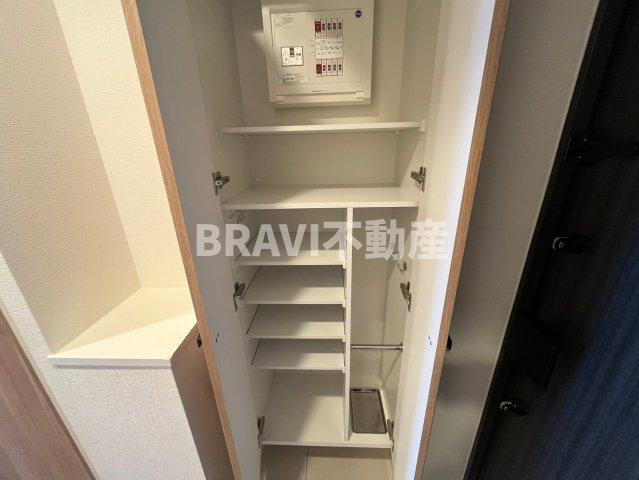 ファーストフィオーレ谷町六丁目フェリシア BRAVI不動産の玄関|便利な収納スペースです