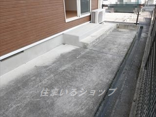 安芸高田市吉田町吉田のアパートの庭|広い専用庭あり