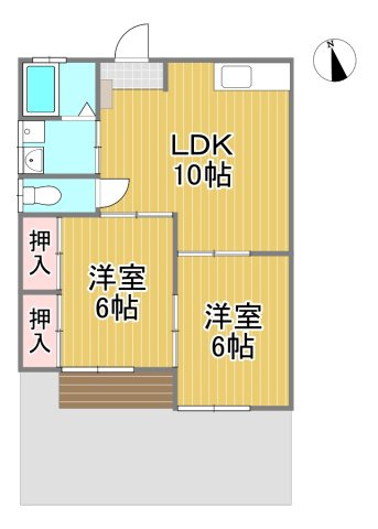 玉名郡長洲町大字高浜の一戸建ての間取り