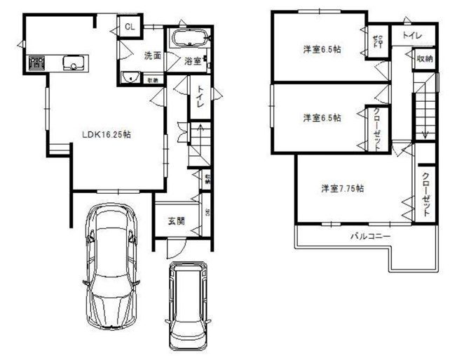 【間取り】 | 伏見区久我本町⑦号地　12区画　築後未入戸建