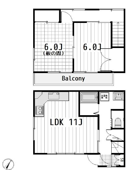 テラス染谷の間取り