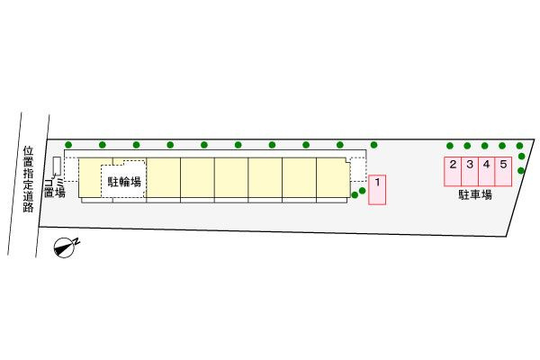 トリトンの駐車場