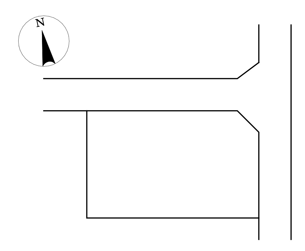 八鹿（一部）角地の土地図