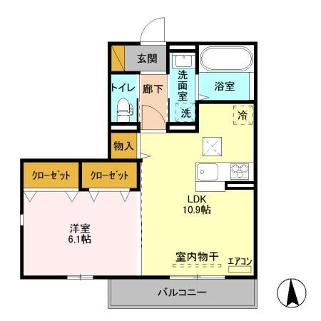 ゼピュロスみどりのCの間取り