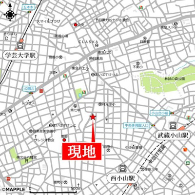 【地図】 | 目黒本町４丁目戸建