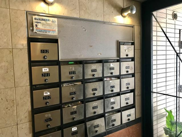カサデシライⅠのその他共用部分|ダイヤル錠付き集合ポストです。