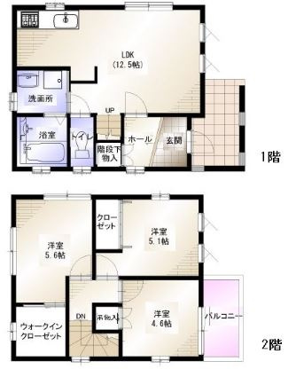 【間取り】 | フジパレス戸建賃貸家原寺町