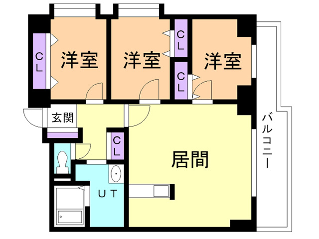 秀弐番館の間取り
