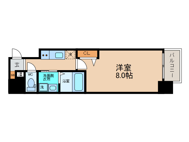 【間取り】 | SERENITE本町ROJI02