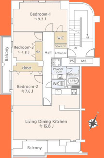 【間取り】 | 多摩川ハイム1号棟