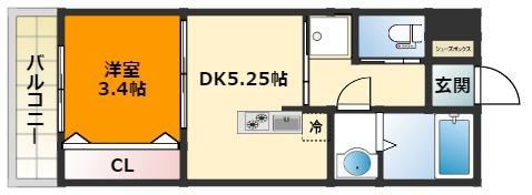 【間取り】 | REGIES近大SouthⅡ