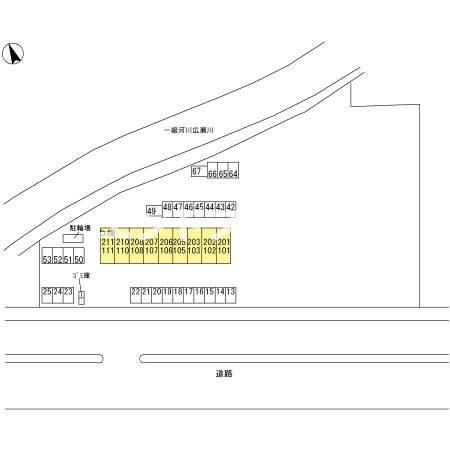 ルビー　Ｄの区画図|高崎、前橋、伊勢崎エリアのお部屋探しはエンドスケープまで！お客様の理想お聞かせ下さい♪