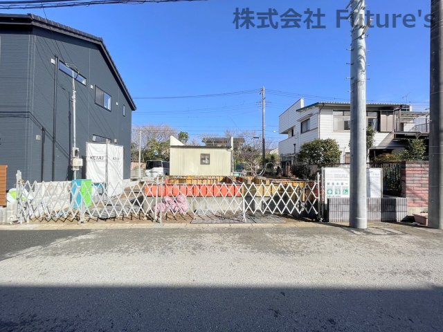 流山市加4丁目　新築戸建　全1棟の外観|現地の写真になります。