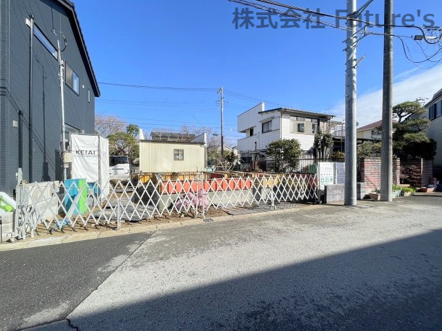 流山市加4丁目　新築戸建　全1棟の外観|現地の写真になります。