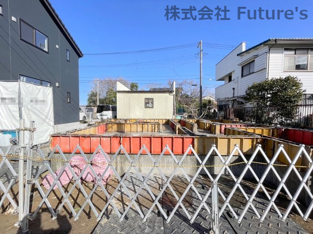 流山市加4丁目　新築戸建　全1棟の外観|現地の写真になります。