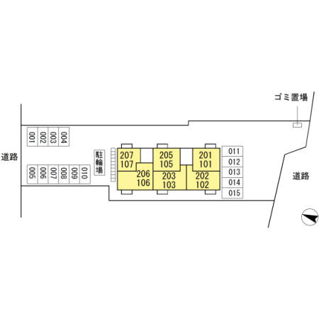 メゾンブランシュの区画図