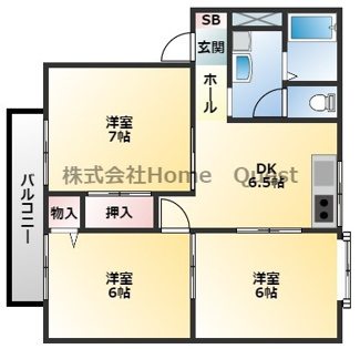 【間取り】 | シャルム南山本