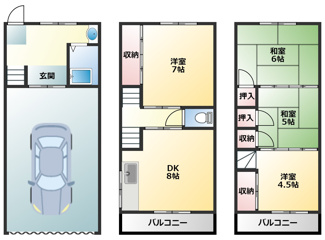 【間取り】 | 高砂町1丁目戸建