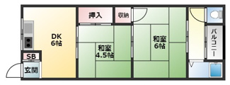 【間取り】 | 山田グリーンハイツ