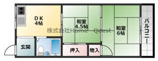 【間取り】 | 平尾マンション