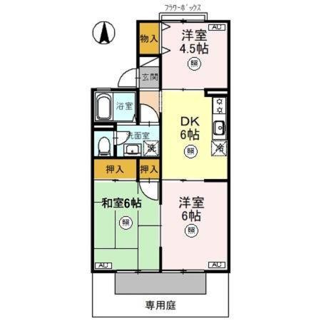 【間取り】 | ピュアハイツ有本Ⅱ