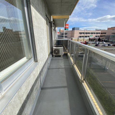 プレジャー室蘭駅前Ⅱのバルコニー