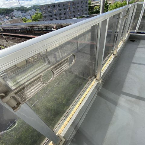 プレジャー室蘭駅前Ⅱのバルコニー