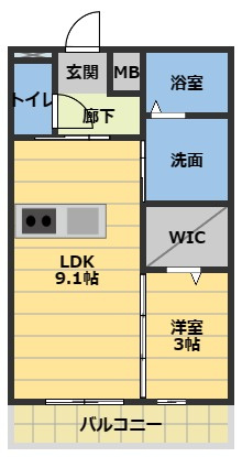 D-room Skyの間取り