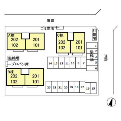 【区画図】 | パークロイヤルA