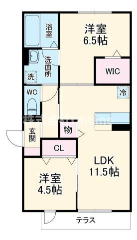 【間取り】 | ボースウィングス竹渕東
